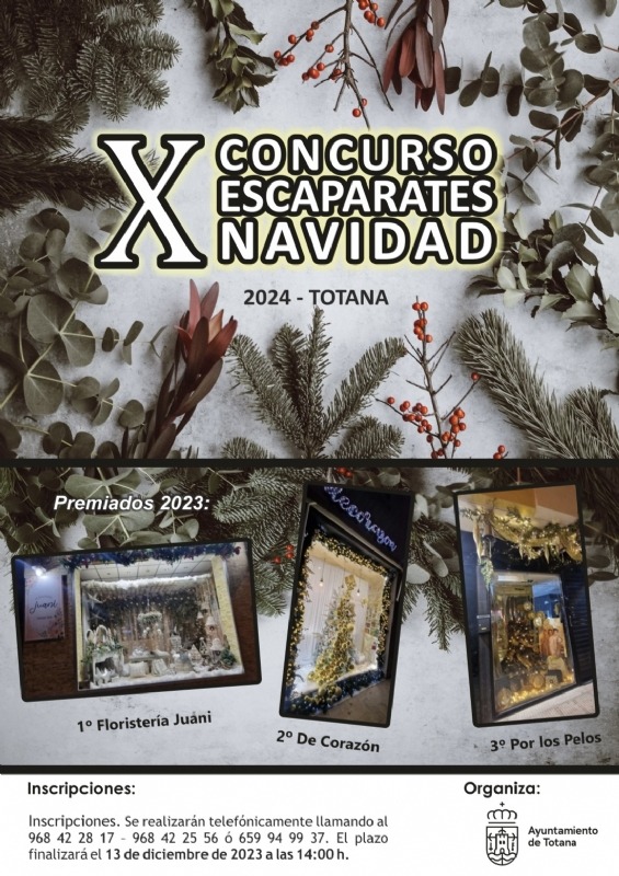 Cultura convoca el X Concurso de Escaparates de Navidad con el fin de crear un ambiente festivo en las calles más comerciales durante este tiempo