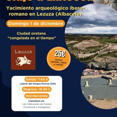 La Asociación Kalathos organiza una visita cultura al yacimiento arqueológico iberorromano de Libisosa en Lezuza (Albacete), en colaboración con la Concejalía de Cultura