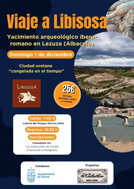 La Asociación Kalathos organiza una visita cultura al yacimiento arqueológico iberorromano de Libisosa en Lezuza (Albacete), en colaboración con la Concejalía de Cultura