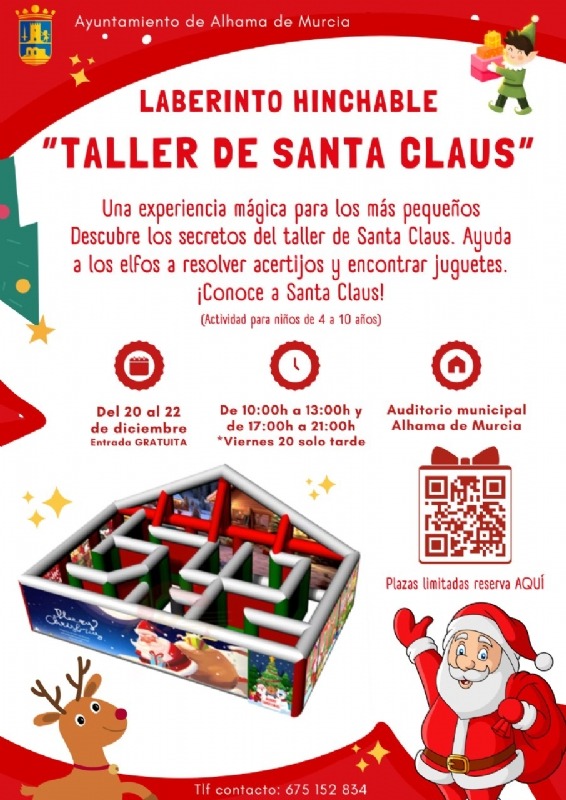 Taller de Santa Claus en Alhama de Murcia